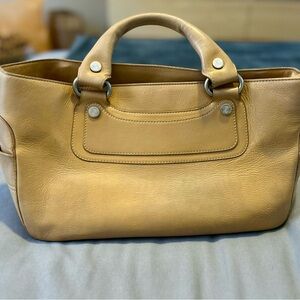 Vintage Celine Tan Leather Boogie bag